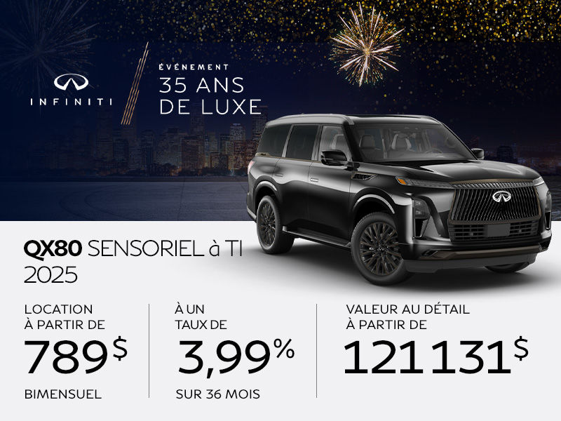 INFINITI QX80 neuf en promotion à Montréal