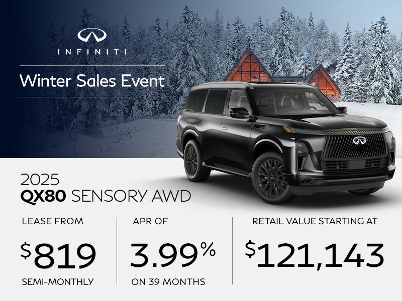 New INFINITI QX80 offers in Montreal