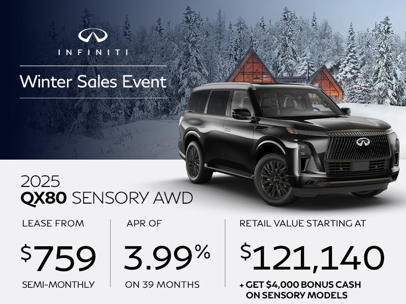 New INFINITI QX80 offers in Montreal