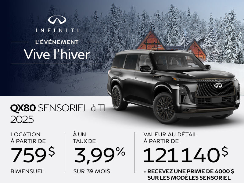 INFINITI QX80 neuf en promotion  Montral