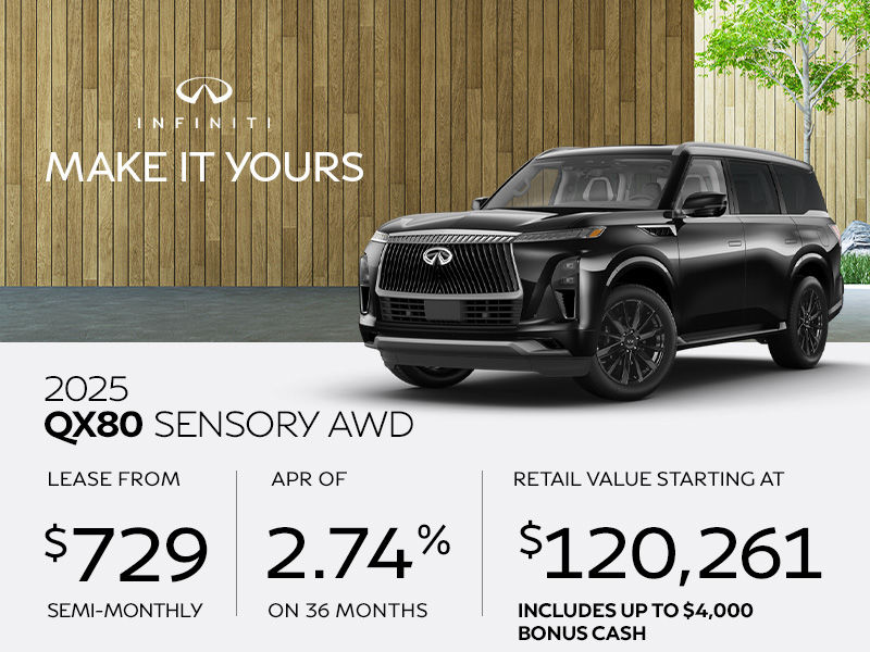 New INFINITI QX80 offers in Montreal