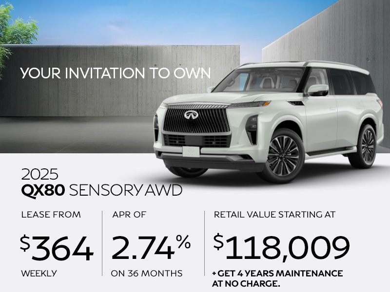 New INFINITI QX80 offers in Montreal