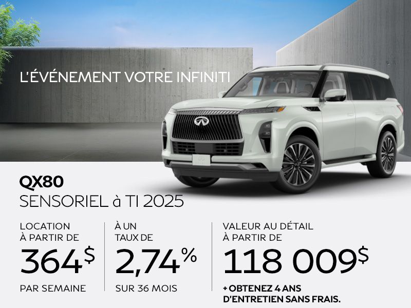 INFINITI QX80 neuf en promotion  Montral