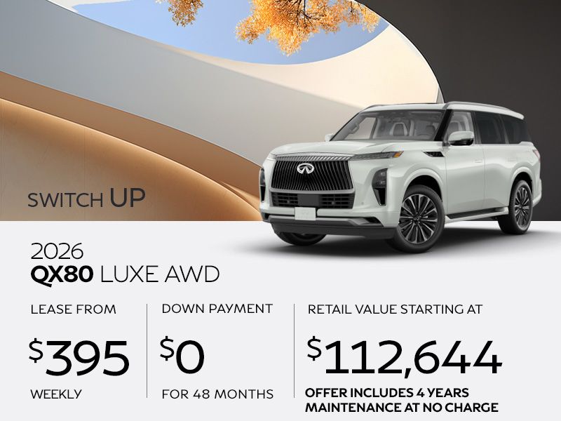 New INFINITI QX80 offers in Montreal