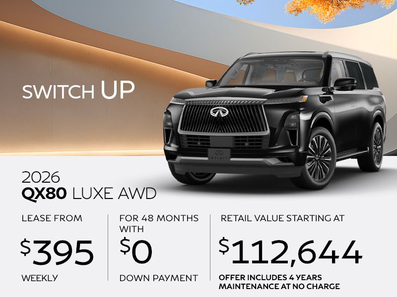 New INFINITI QX80 offers in Montreal