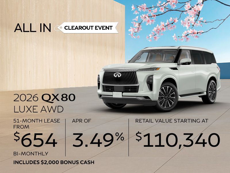 New INFINITI QX80 offers in Montreal