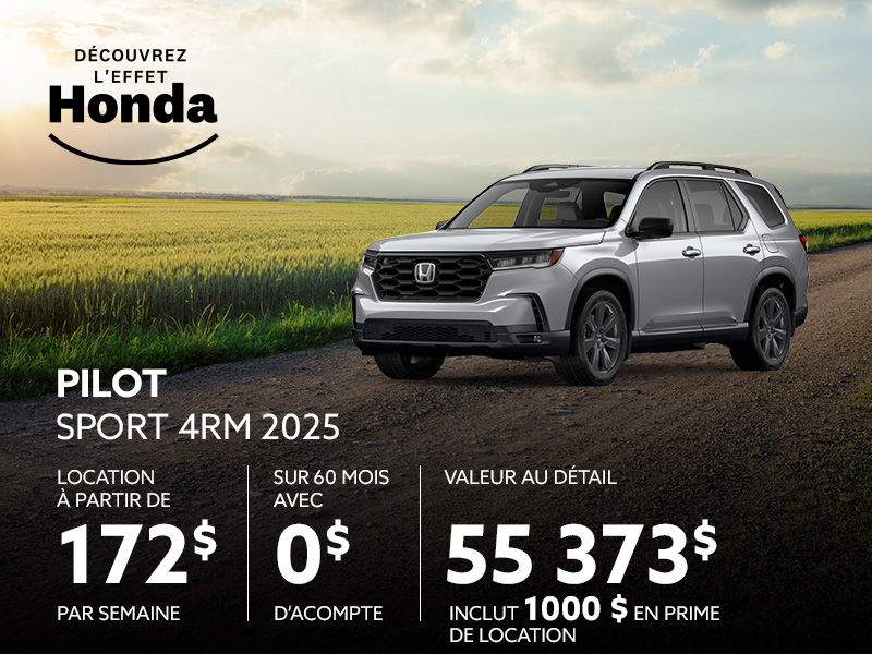 Honda Pilot neuf en promotion à Montréal