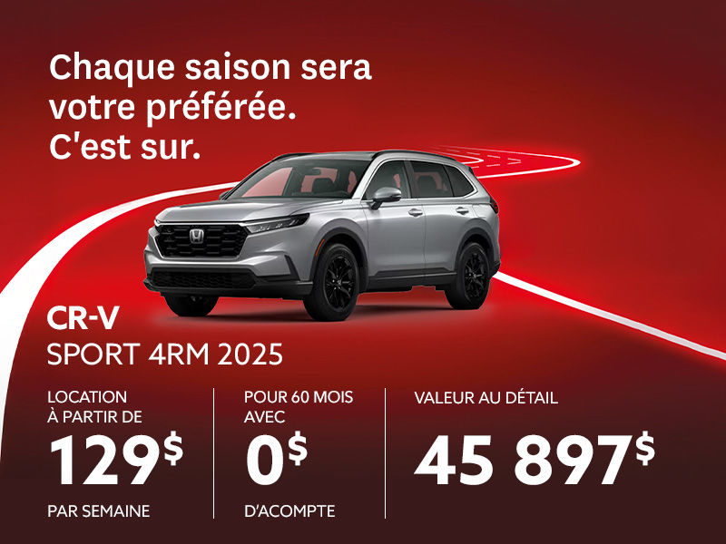 Honda CR-V neuf en promotion à Montréal