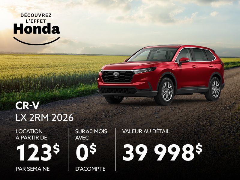 Honda CR-V neuf en promotion à Montréal