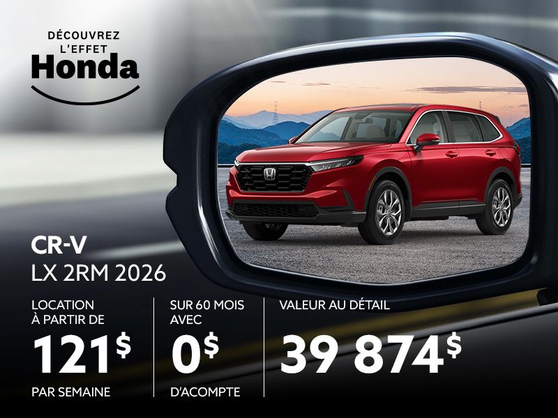 Honda CR-V neuf en promotion à Montréal