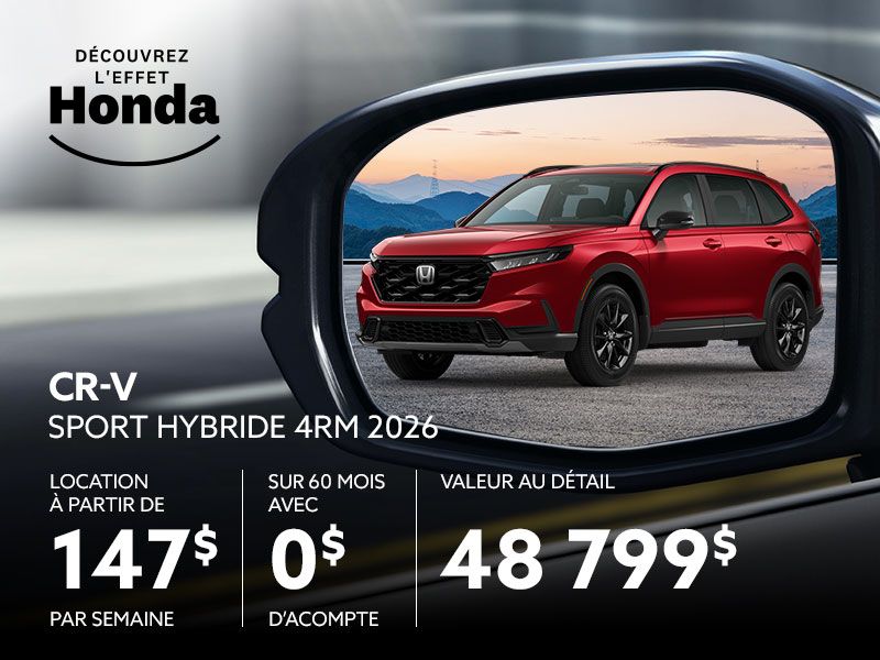 Honda CR-V neuf en promotion à Montréal