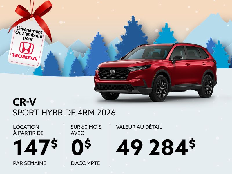 Honda CR-V neuf en promotion à Montréal