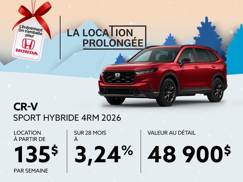 Honda CR-V neuf en promotion à Montréal