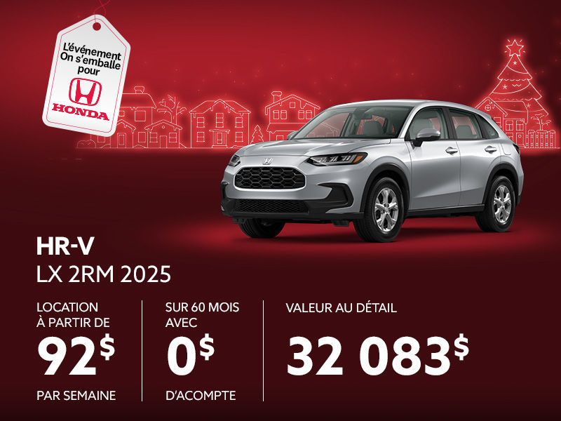 Honda HR-V neuf en promotion à Montréal