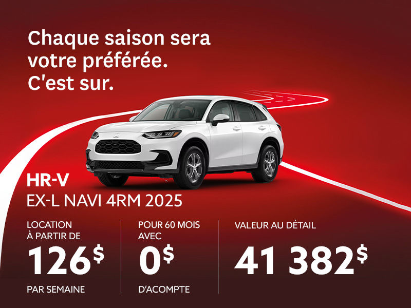 Honda HR-V neuf en promotion à Montréal