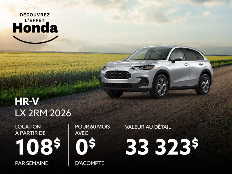 Honda HR-V neuf en promotion à Montréal