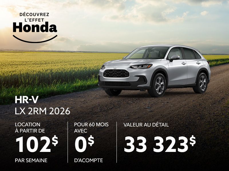 Honda HR-V neuf en promotion à Montréal