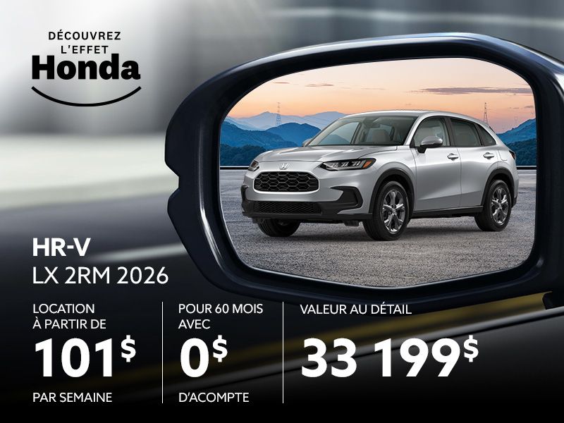 Honda HR-V neuf en promotion à Montréal