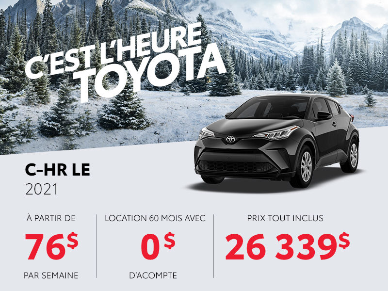 Toyota C-HR Neuf en Promotion à Montréal