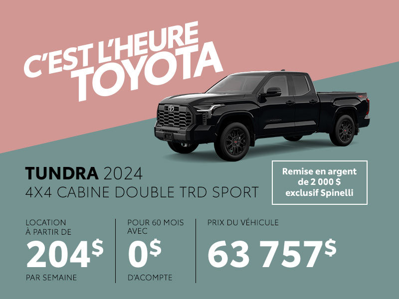 Toyota Tundra neuf en promotion à Montréal
