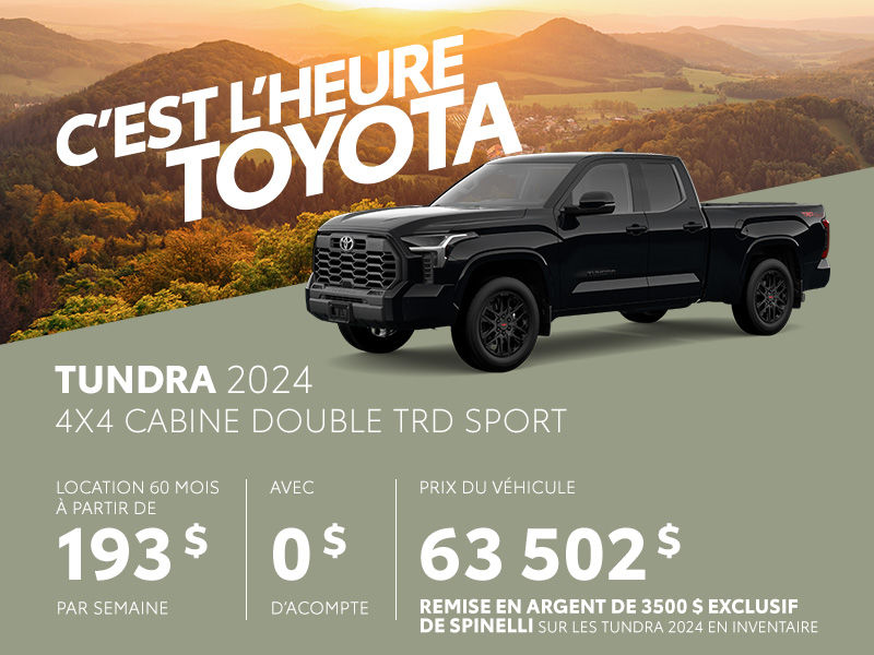 Toyota Tundra neuf en promotion à Montréal