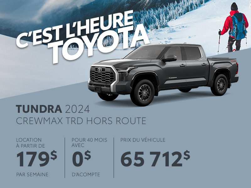 Toyota Tundra neuf en promotion à Montréal