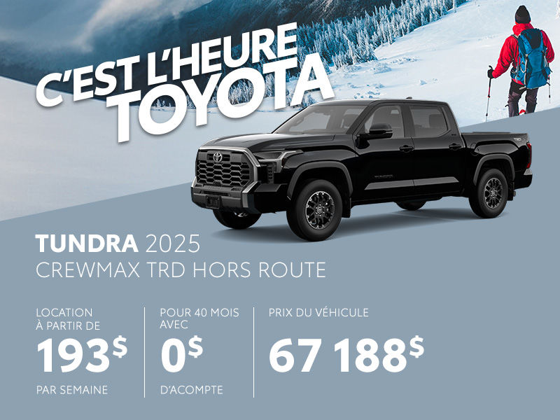 Toyota Tundra neuf en promotion  Montral