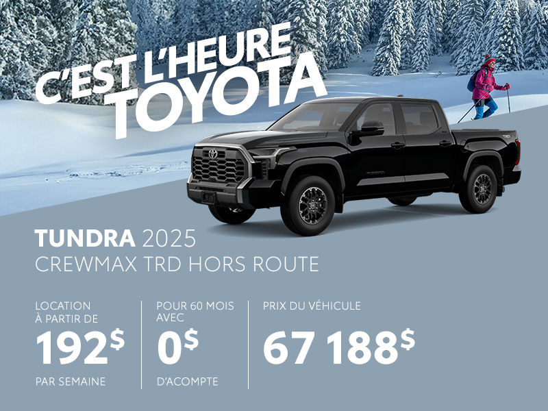 Toyota Tundra neuf en promotion à Montréal