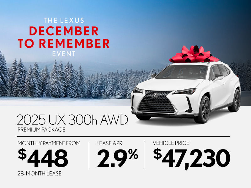 New Lexus UX Promotion Montreal