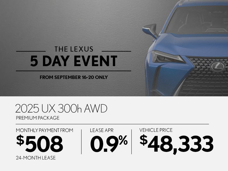 New Lexus UX Promotion Montreal