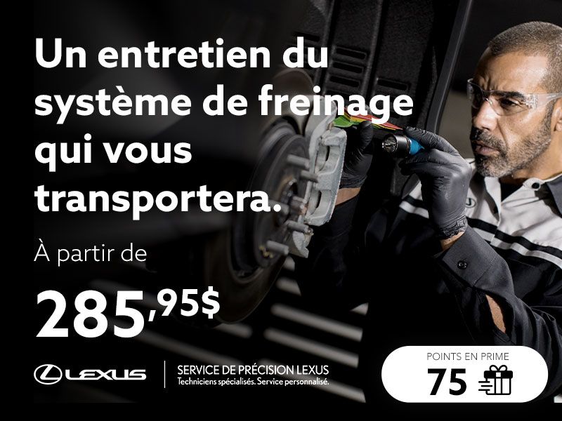 Entretien du système de freinage