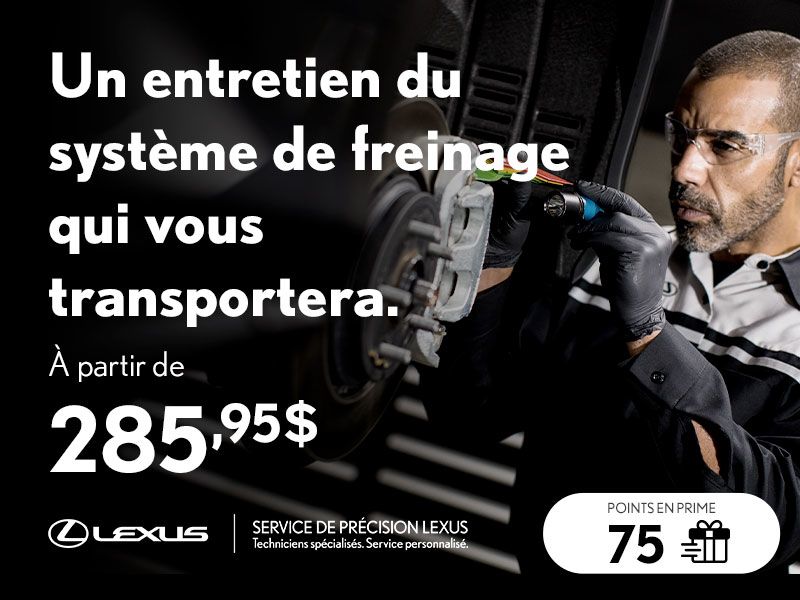 Entretien du système de freinage