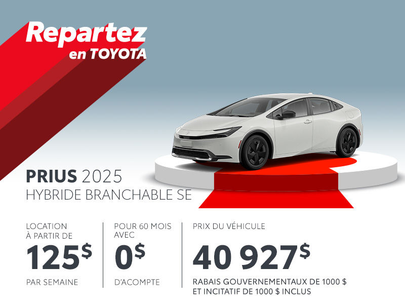 Toyota Prius neuf en Promotion à Montréal