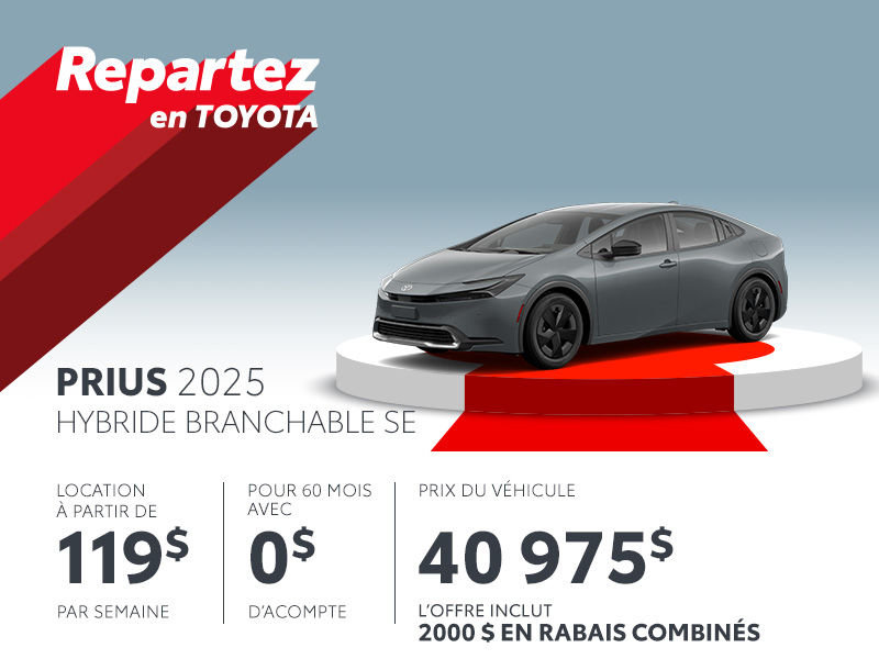 Toyota Prius neuf en Promotion à Montréal