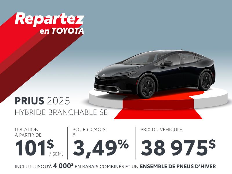 Toyota Prius neuf en Promotion à Montréal