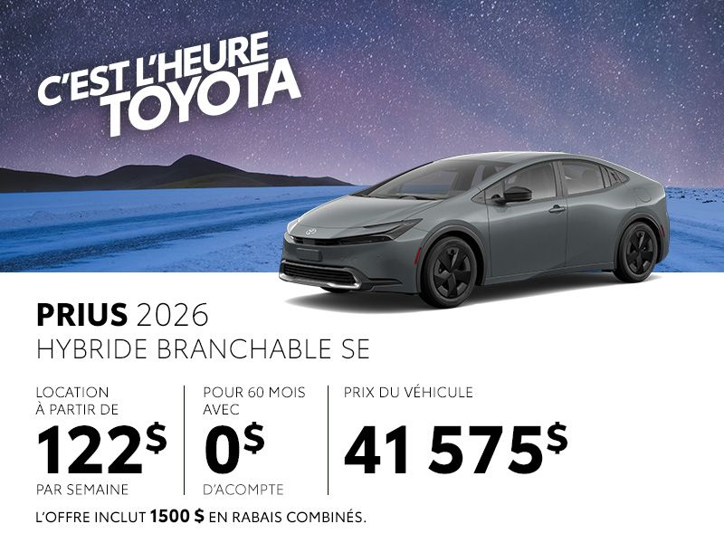 Toyota Prius neuf en Promotion à Montréal