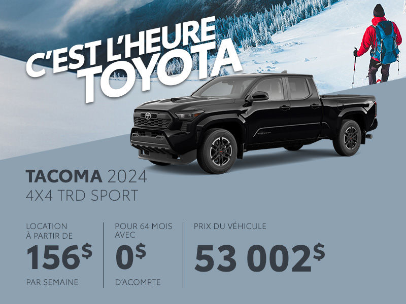 Toyota Tacoma neuf en promotion à Montréal