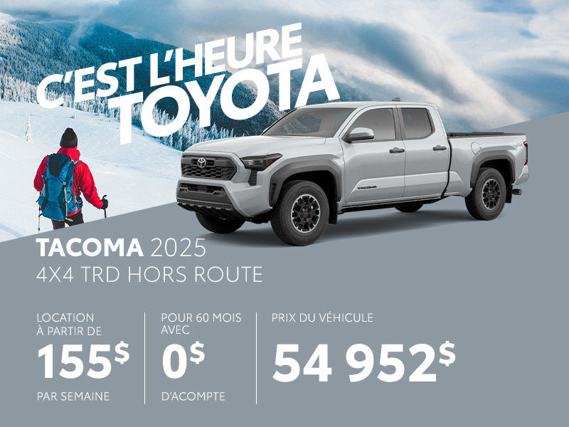 Toyota Tacoma neuf en promotion à Montréal