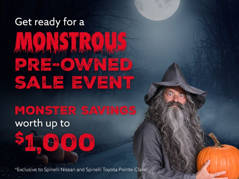 Get ready for a monstrous pre-owned sale at Spinelli!