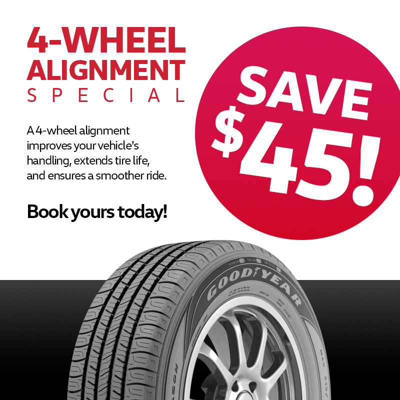 $45 Off Alignments in July!