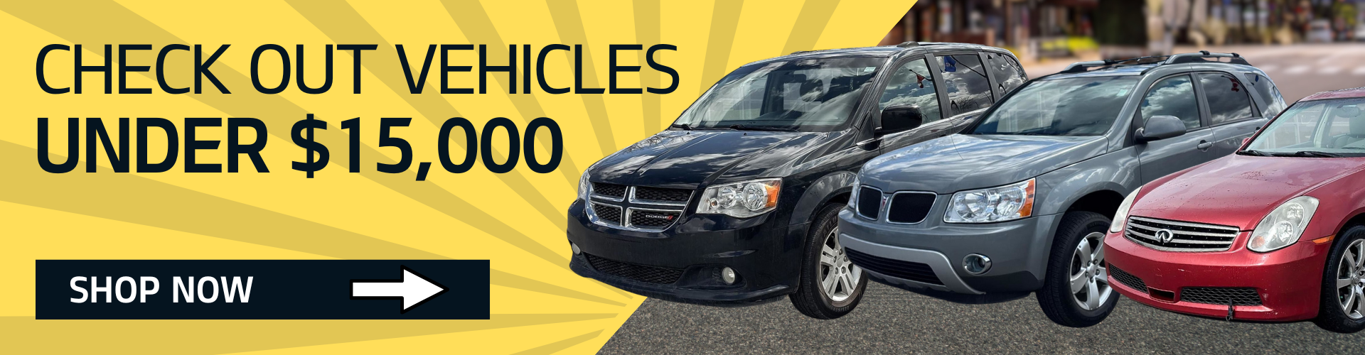Vehicles Under $15,000
