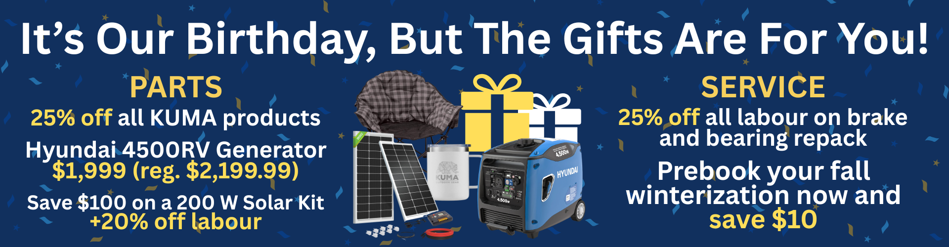 Birthday Bonanza Sales Event - Service & Parts