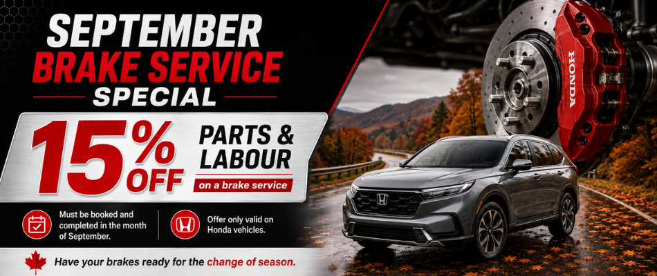 Sept - 15% Off Brake Service