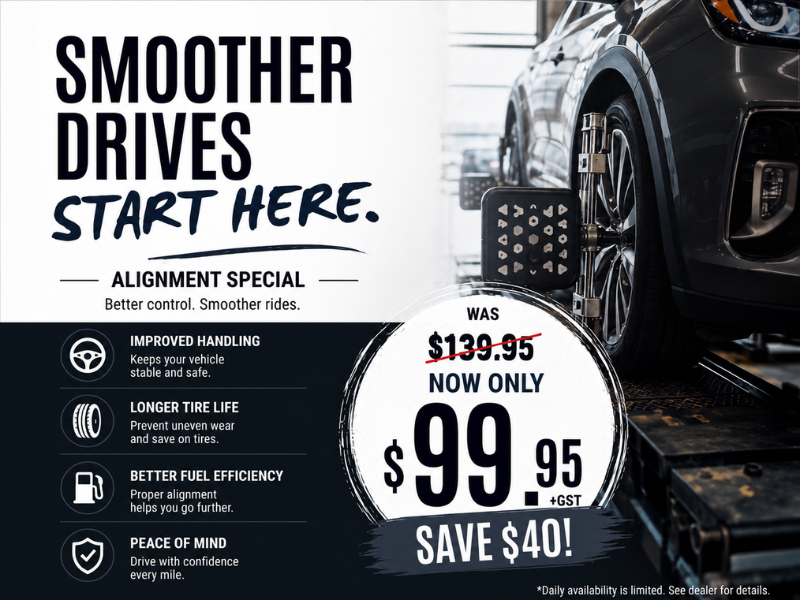 Save $40 On Our Alignment Special