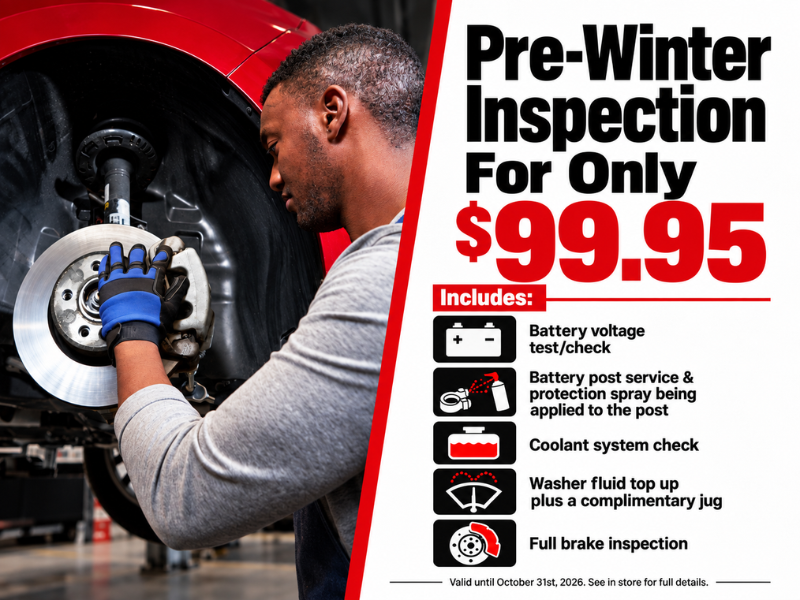 October - Pre-Winter Inspection