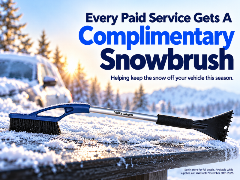 Complimentary Snowbrush With Every Paid Service