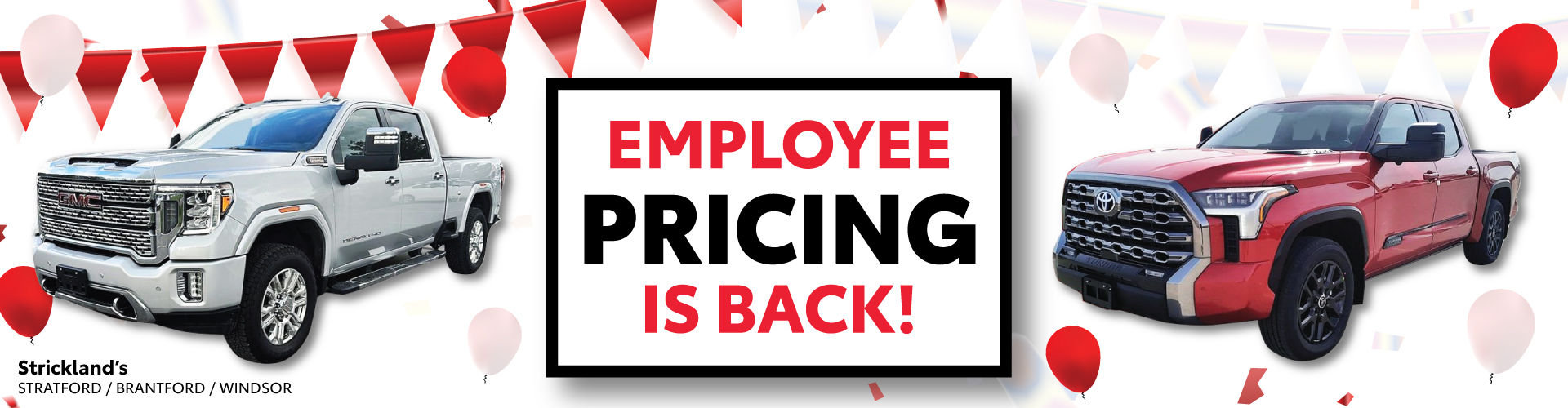 Employee Pricing is Back
