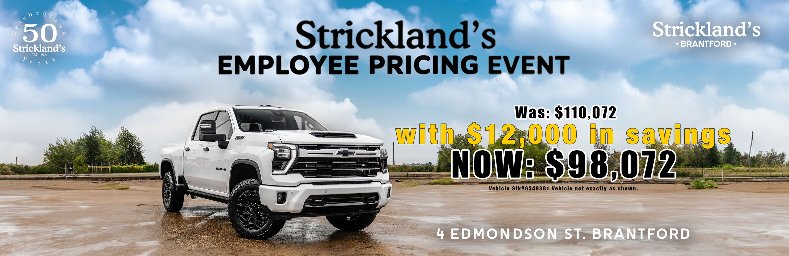 Stricklands Employee Pricing