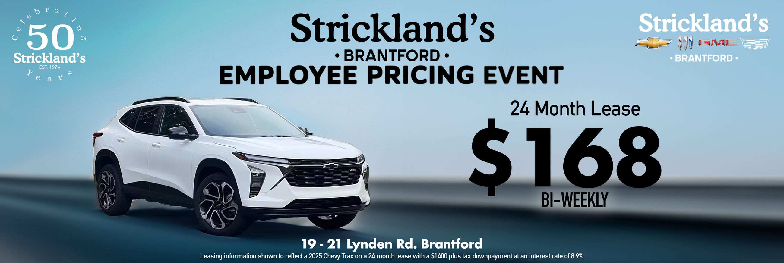 Stricklands Employee Pricing Chevy Trax