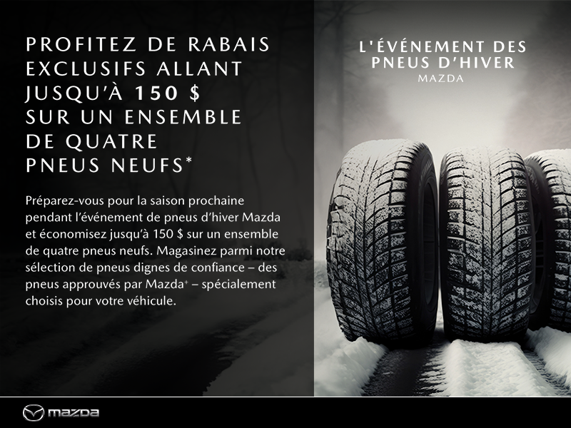 L'événement de pneus d'hiver Mazda
